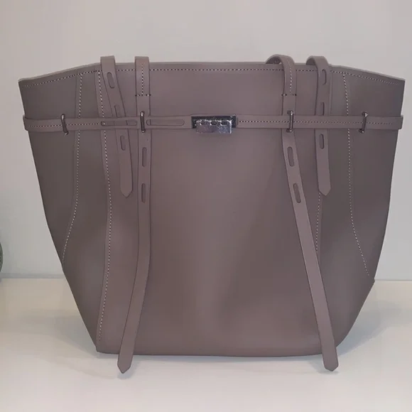 ZAC Zac Posen Large Eartha Belted Shopper Leather Tote